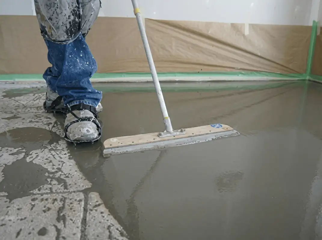 Uneven floor being professionally repaired in Jacksonville, FL