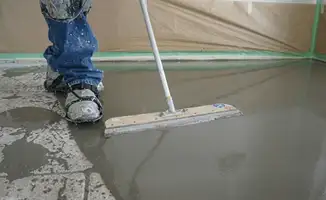 Uneven floor being professionally repaired in Jacksonville, FL